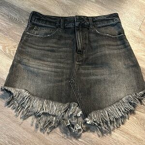 Free People Jean mini skirt